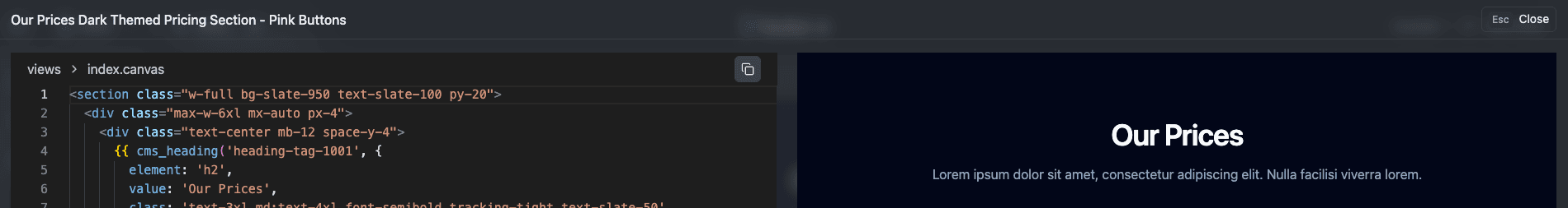 Generated Code